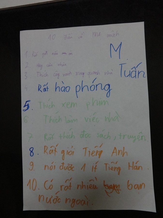 Học sinh Minh Tuấn: 