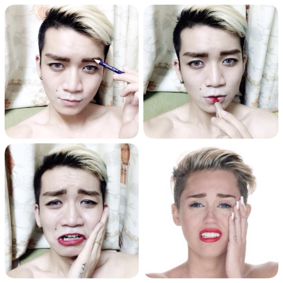 Bảo Bảo nhái theo 