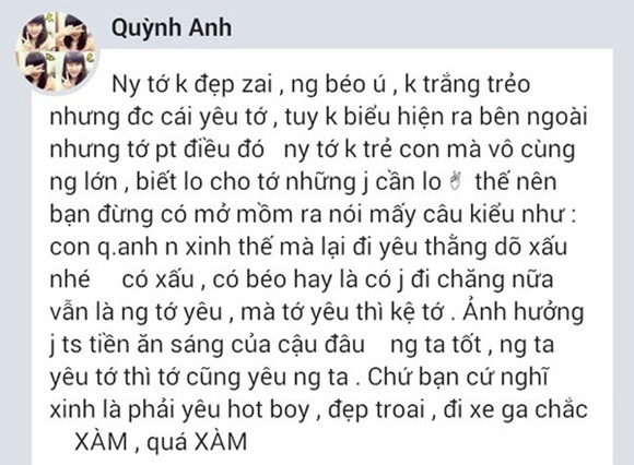 Chia sẻ của Quỳnh Anh.