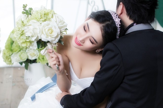 Ảnh cưới của DJ Oxy và Bằng Cường.
