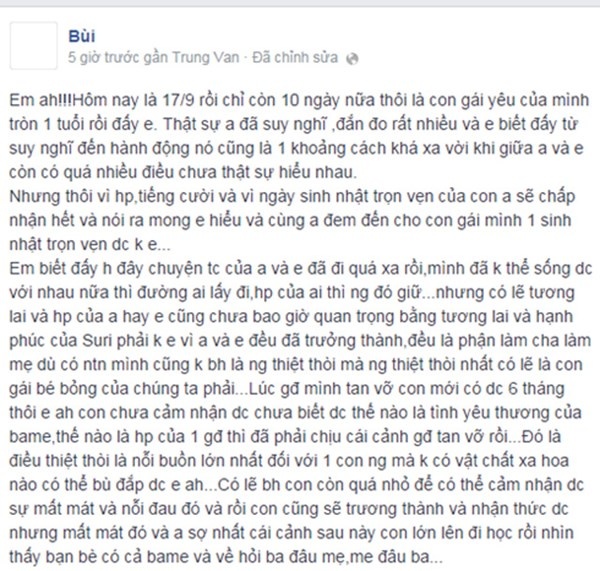 Chia sẻ của anh Tùng.