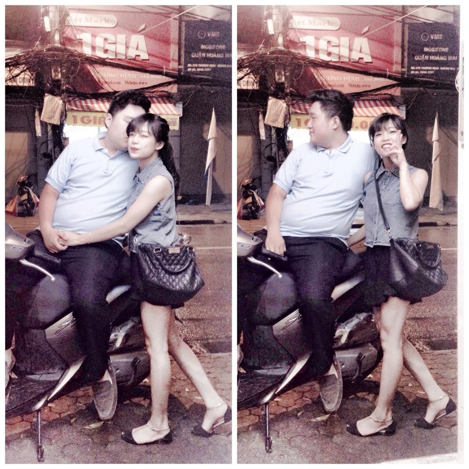 Tháng 6/2014, câu chuyện tình yêu của cặp đôi khổng lồ và tí hon gây sốt cộng đồng mạng. Trần Khánh Thiện (sinh năm 1994) là sinh viên khoa Tiếng Anh (ĐH Bách khoa Hà Nội) sở hữu thân hình quá khổ khi nặng 100 kg; cao 1,76 m. Người yêu hơn anh 1 tuổi là Nguyễn Tú Linh, học cùng trường. Linh chỉ cao 1,53 m và kém Thiện hơn 60 kg. Cặp đôi này thường xuyên đăng tải hình ảnh lên Facebook cá nhân, thu hút sự quan tâm của dư luận. Một trong số những bức ảnh đầu tiên và thu hút hàng ngàn lượt like (thích) là hình ảnh chụp toàn thân Thiện và Linh, cho thấy rõ sự chênh lệch về chiều cao, cân nặng.