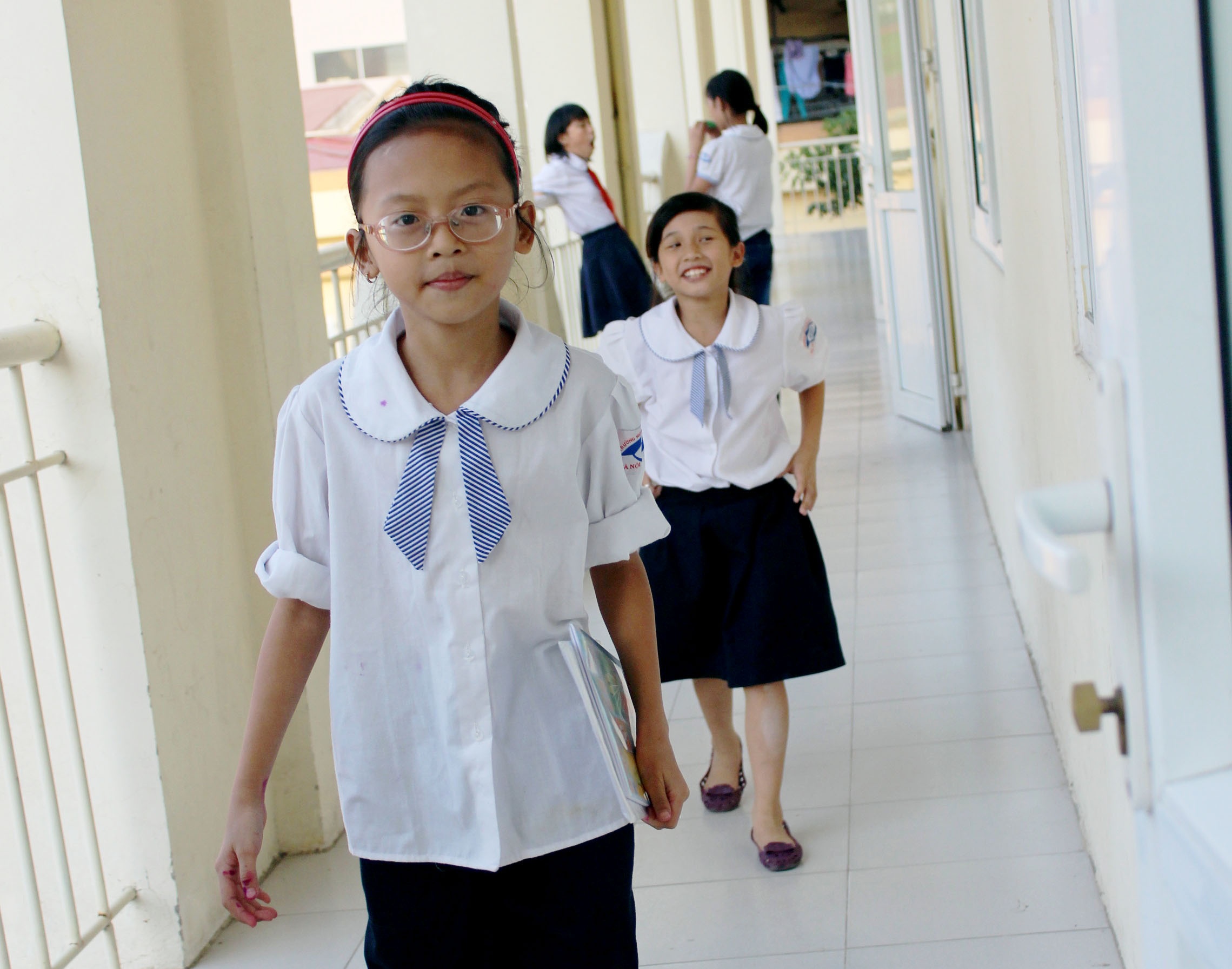 Yến Nhi sau khi tan học.