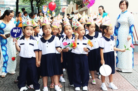 Không có danh hiệu học sinh Giỏi, học sinh Tiên Tiến cho học sinh tiểu học.