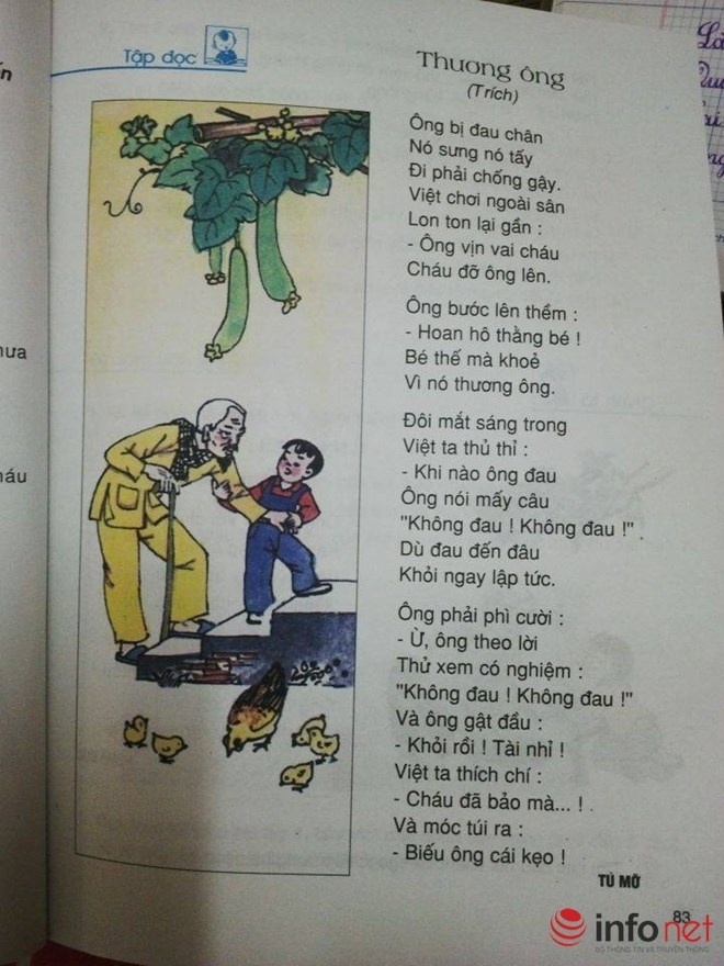 Trích bài thơ gây tranh cãi.