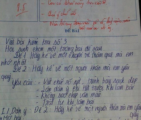 Bài văn của Ái Duyên