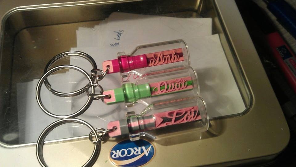 Những mẩu bút chì trở thành sản phẩm của nghệ thuật sáng tạo.