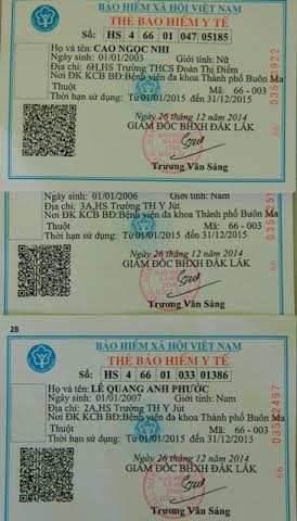 Hàng chục nghìn thẻ BHYT cấp cho học sinh tại TP. Buôn Ma Thuột ghi sai có chung ngày, tháng sinh 1/1.