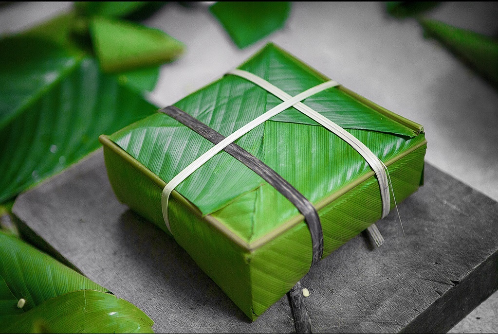 Bai toan vui chia banh chung ngay Tet hinh anh