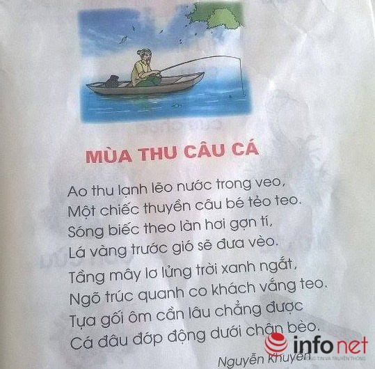 Hình ảnh chụp bài thơ.