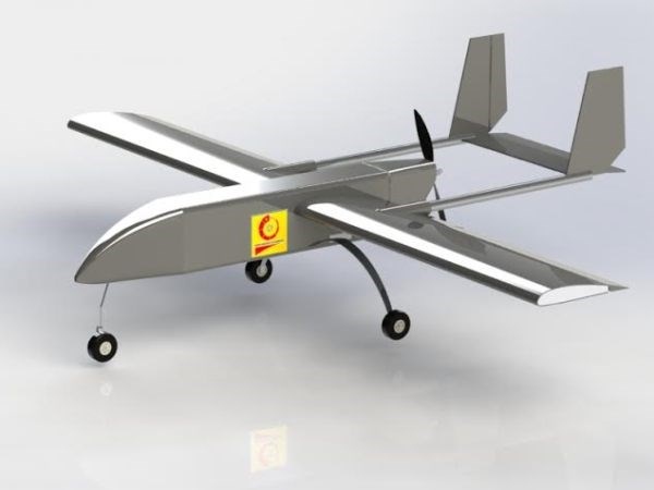 Mô hình máy bay không người lái của nhóm sinh viên Đại học Công nghiệp Hà Nội.