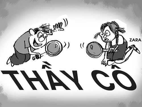 Thay co cung noi xau nhau toi boi hinh anh