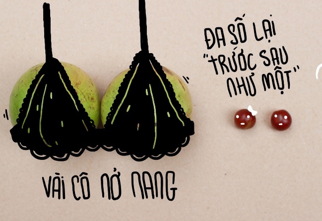 Tranh vui 'Chuyen con gai' tu rau cu hinh anh