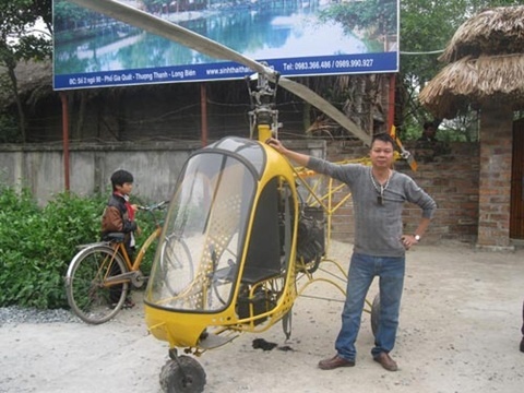 iệc một nông dân chế tạo máy bay bằng phương pháp thủ công đã được một số tổ chức khoa học kỹ thuật trên thế giới ghi nhận.
