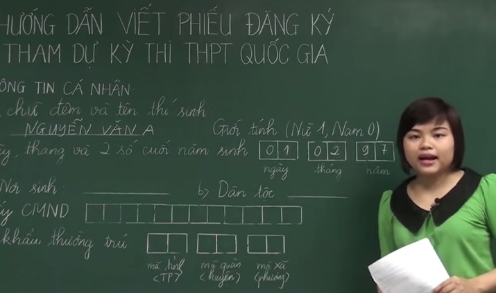 Clip huong dan chi tiet lam ho so THPT quoc gia hinh anh