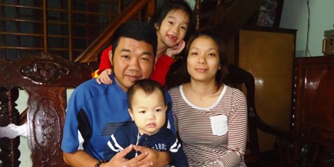 Nhờ sức mạnh tình yêu mà anh Đức có 1 gia đình hạnh phúc.