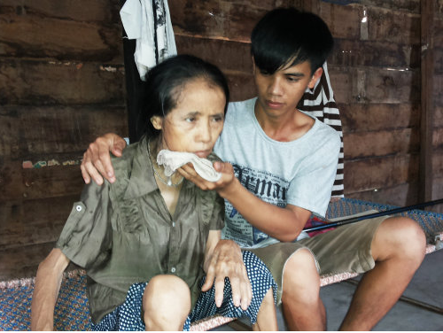 Bo giang duong, lam thue nuoi me hinh anh