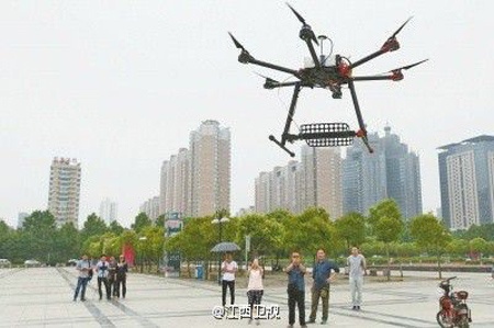 Máy bay không người lái dự kiến sử dụng trong kỳ thi tuyển sinh.