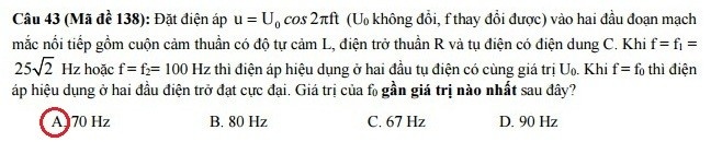 Câu hỏi và đáp án của Bộ GD&ĐT.