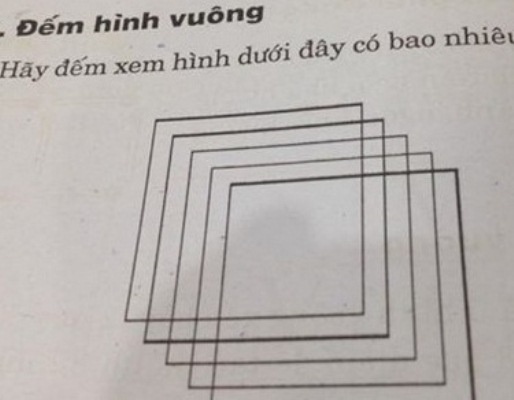 Dap an bai toan ‘tim hinh vuong’ khien giao vien hoa mat hinh anh