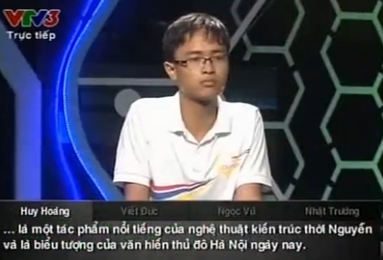 Clip gioi thieu thi sinh Huy Hoang hinh anh