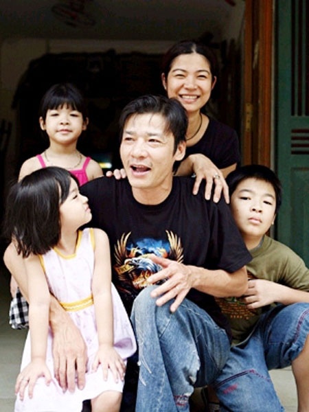 Gia đình hạnh phúc của diễn viên Võ Hoài Nam.