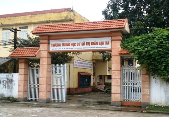 Ngôi trường nơi xảy ra sự việc anh Đ.Đ.V bị