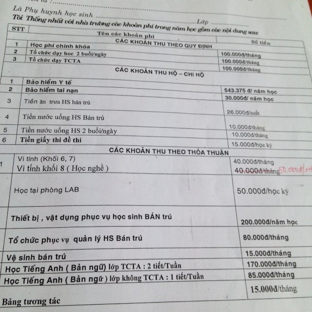 Phu huynh ngam dang nuot cay nop tien 'the chan' hinh anh