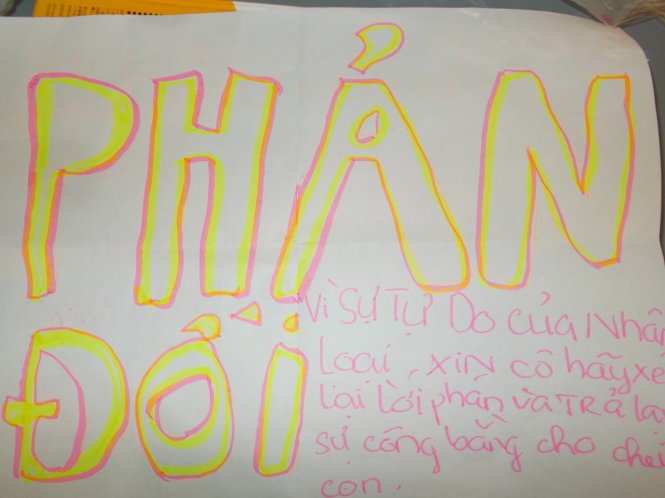 “Lá đơn” của học trò.