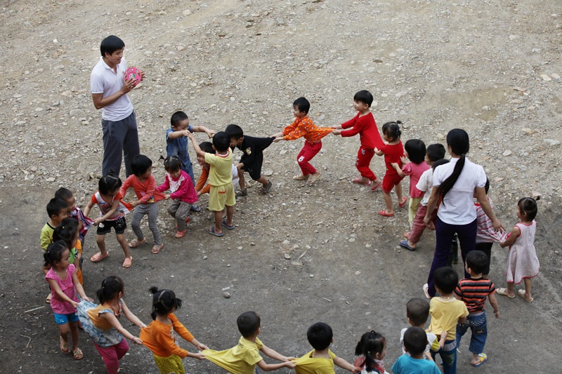 Thay giao mam non duy nhat cua huyen hinh anh