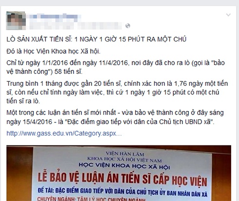 dao tao tien si tai viet nam anh 1