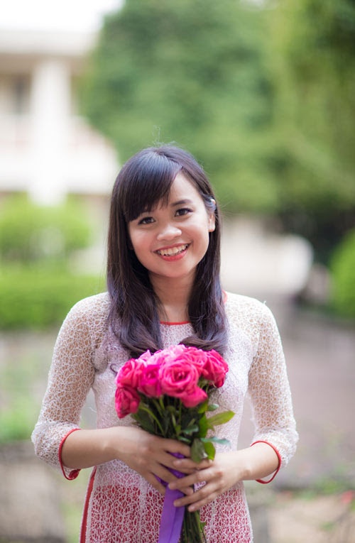 Nữ sinh việt gặp tổng thống Mỹ ảnh 1 Nu sinh viet gap tong thong My anh 1