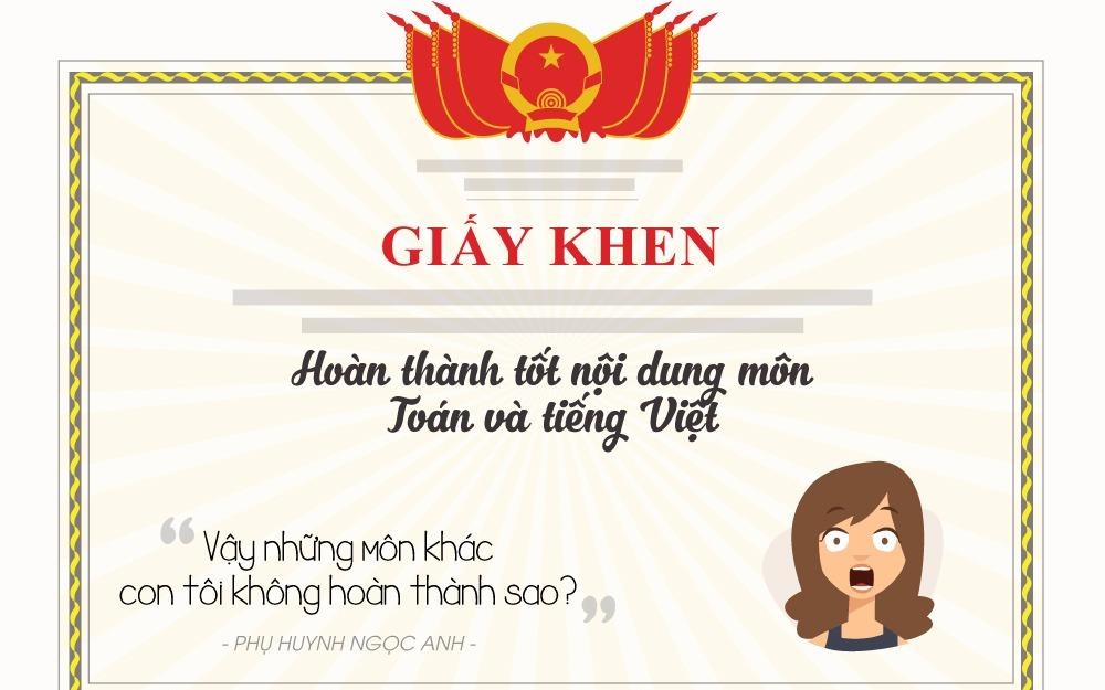 'Toi nhu bi trung gio khi con nhan giay khen' hinh anh
