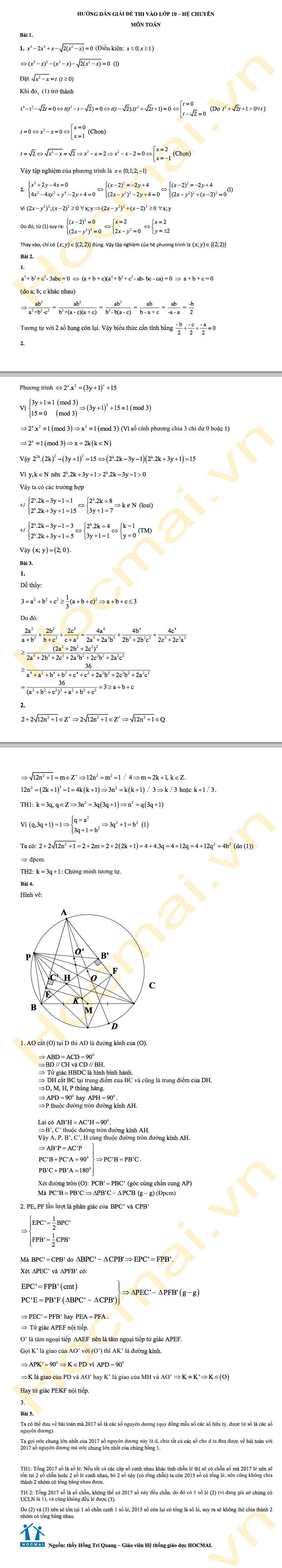 Thi lớp 10 chuyên ảnh 2 Thi lop 10 chuyen anh 2