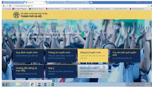 Ha Noi tuyen sinh truc tuyen anh 1