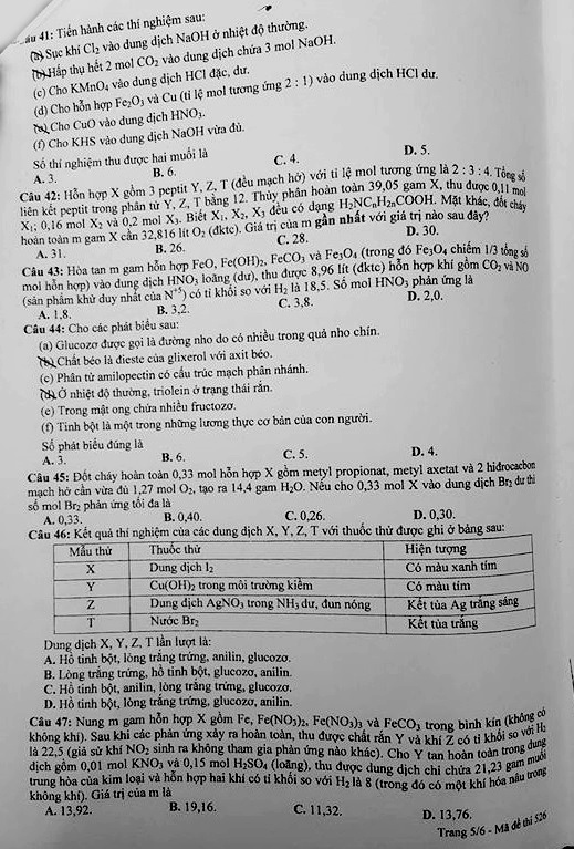 Dap an Hoa 2016 anh 6