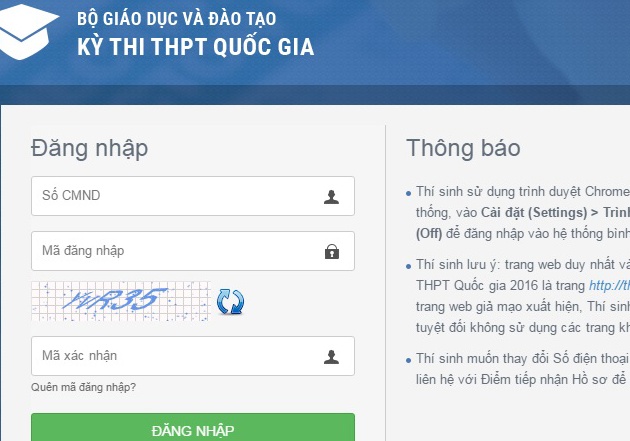 Xuat hien trang web gia mao ky thi THPT quoc gia hinh anh