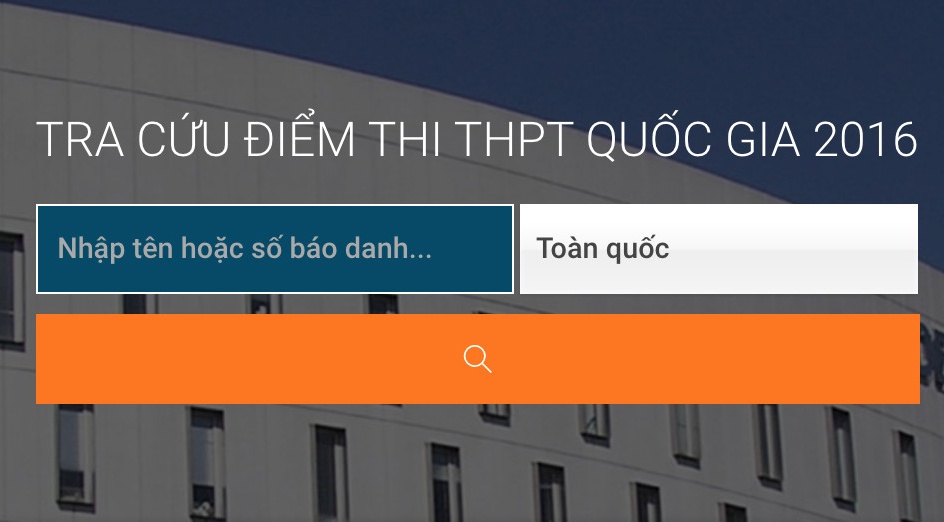 58 cum thi dai hoc cong bo diem THPT quoc gia 2016 hinh anh