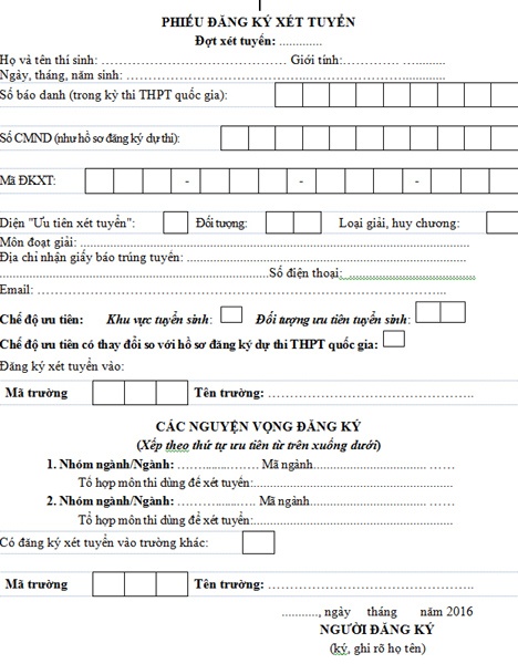 Xet tuyen dai hoc anh 1