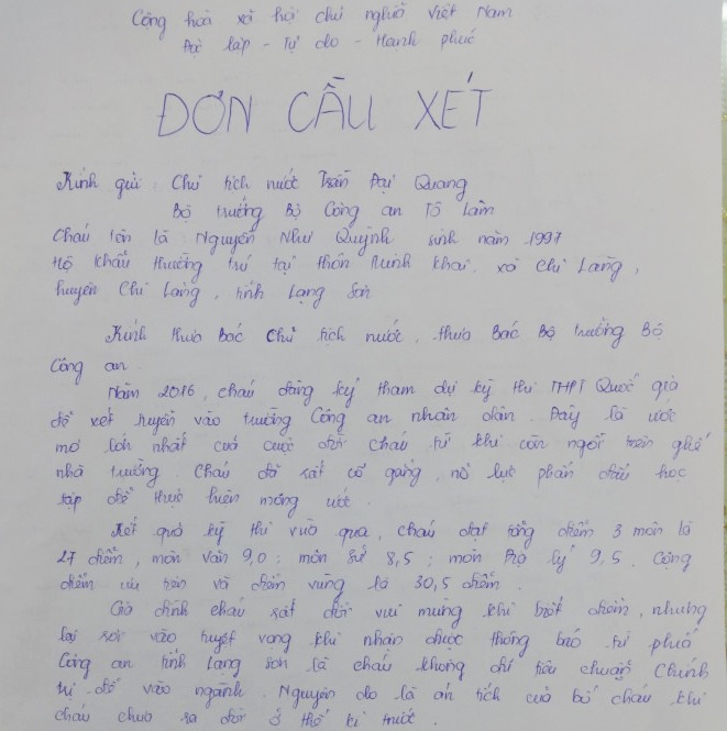 thí sinh 30, 5 điểm trượt trường công an ảnh 1 thi sinh 30, 5 diem truot truong cong an anh 1