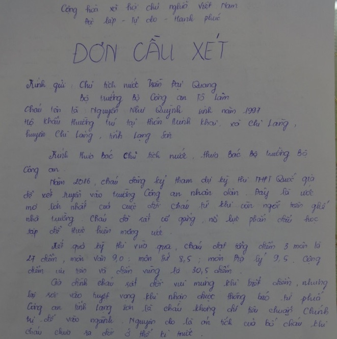 thi sinh 30, 5 diem truot truong cong an anh 1