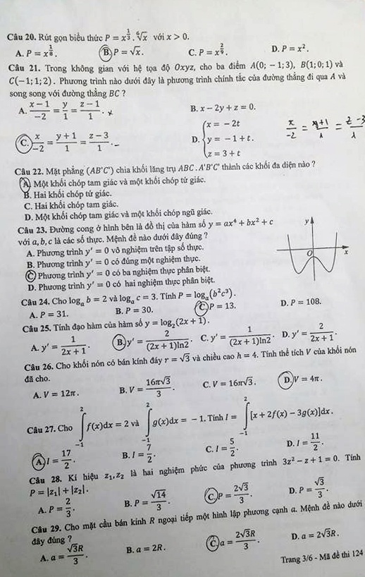 Đáp Án Đề Thi Thpt Quốc Gia 2017 ảnh 3 Dap An De Thi Thpt Quoc Gia 2017 anh 3