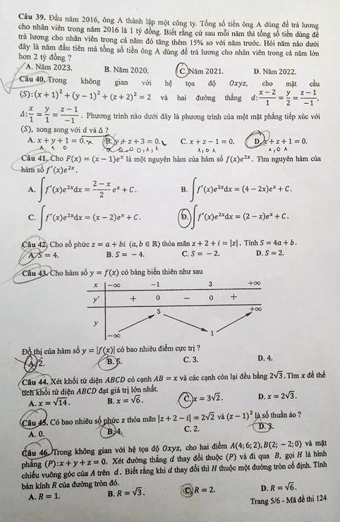 Đáp Án Đề Thi Thpt Quốc Gia 2017 ảnh 5 Dap An De Thi Thpt Quoc Gia 2017 anh 5
