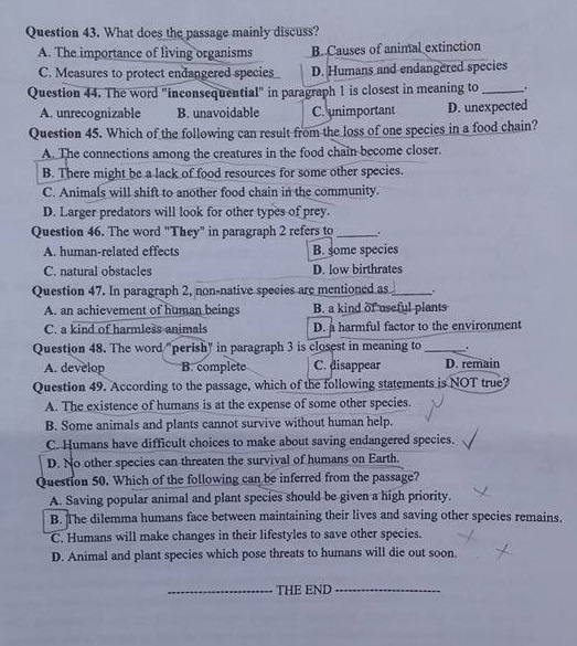 Dap an Tieng Anh 2017 anh 12