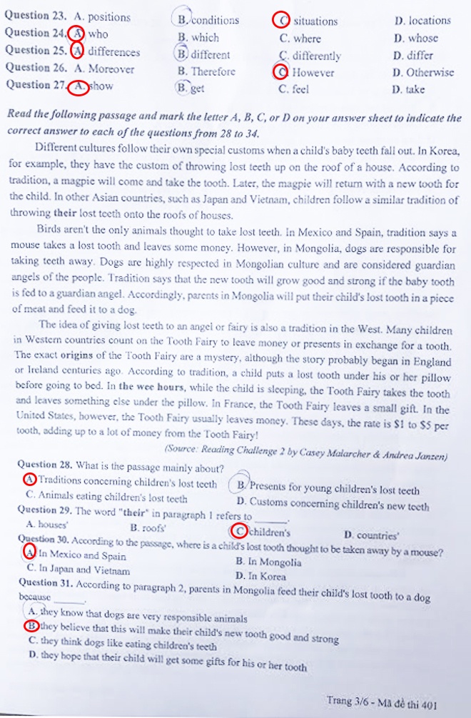 bai giai mon tieng anh anh 4