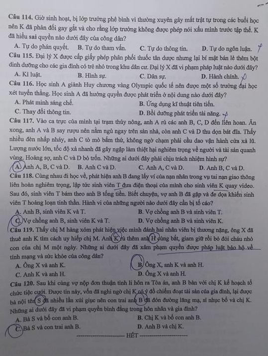 Dap an Giao duc cong dan anh 4