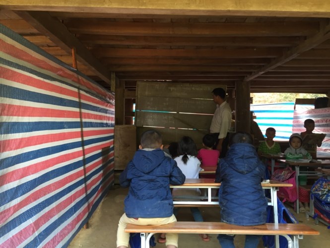 lớp học sau lũ quét ảnh 1 lop hoc sau lu quet anh 1