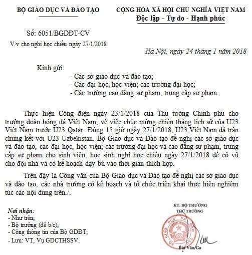 giả mạo công văn cho học sinh nghỉ học ảnh 1 gia mao cong van cho hoc sinh nghi hoc anh 1