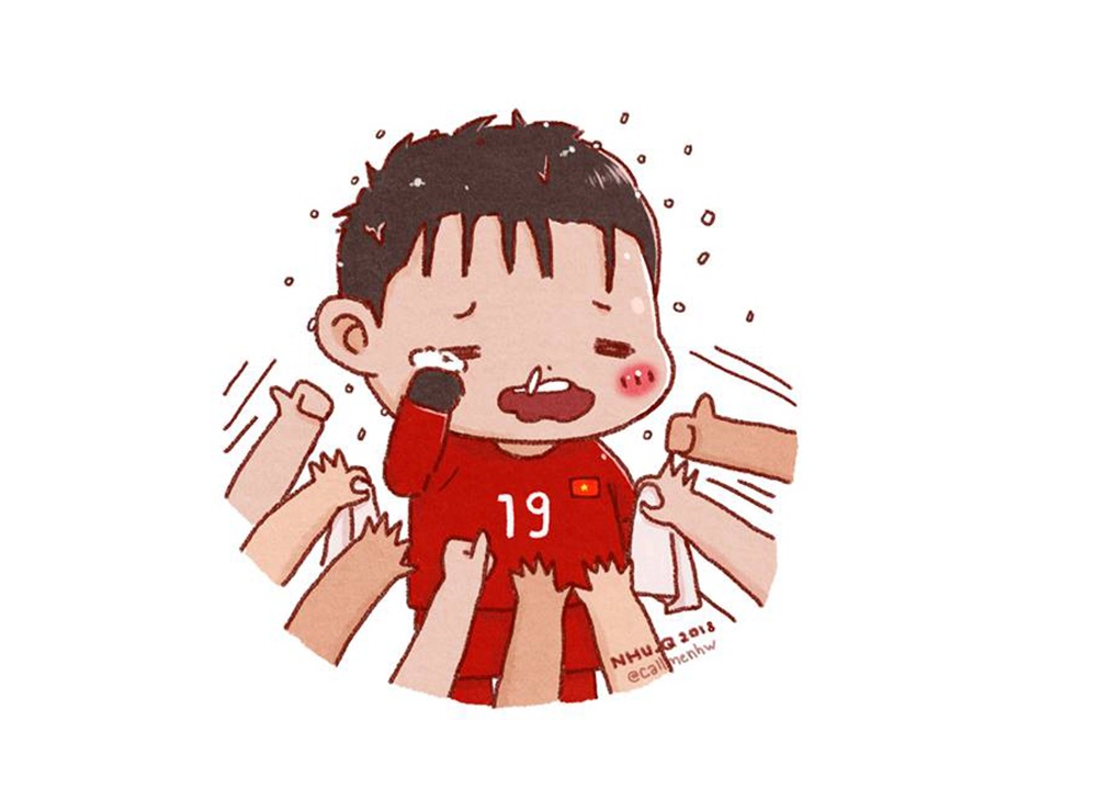 tranh ve u23 viet nam anh 6