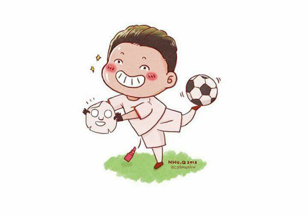 tranh ve u23 viet nam anh 5